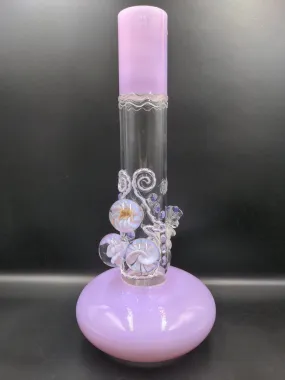 13 HVY Glass Marbled Flower Design Bong