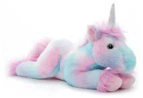 18" (45cm) Cotton Candy Unicorn Laying