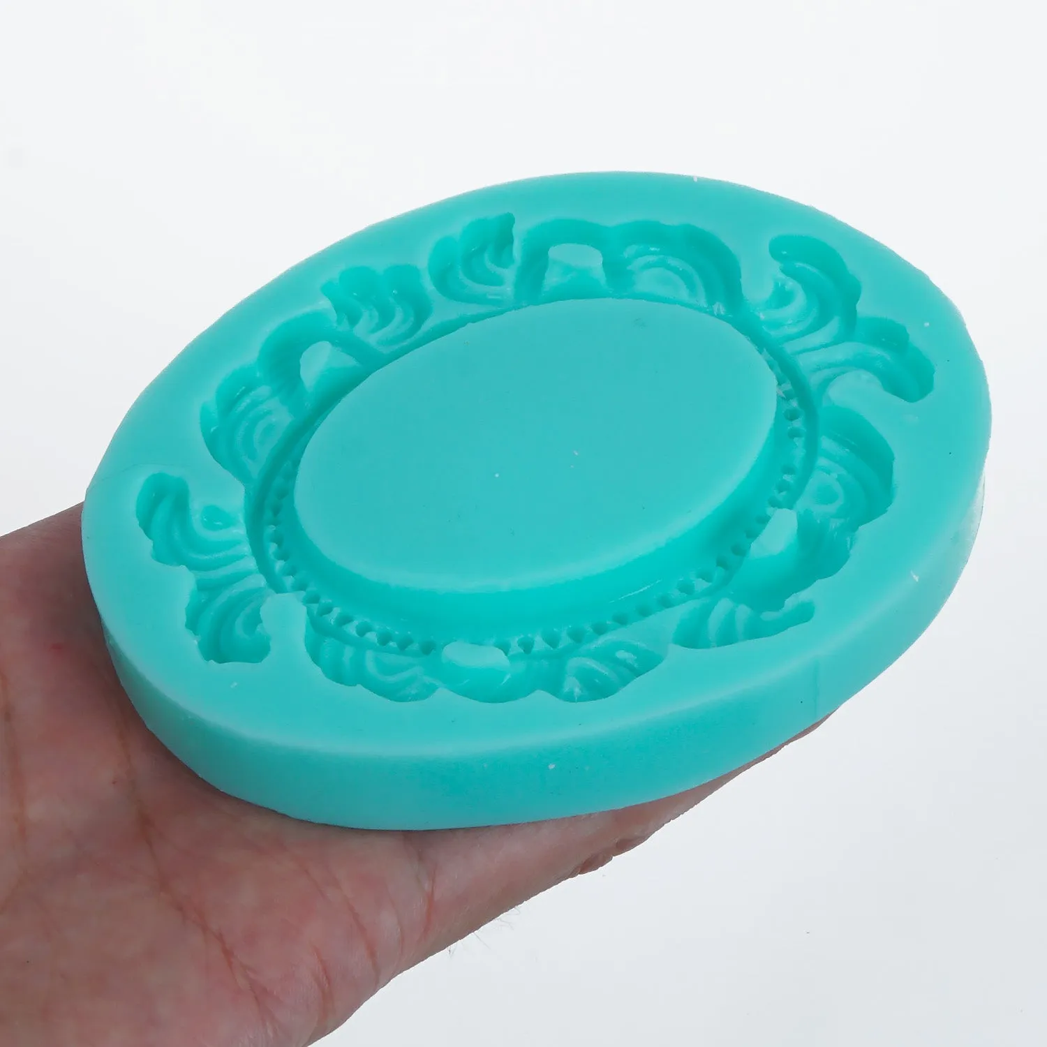 1PC Silicone Cameo Setting Frame Mold Diy Chocolate Mold Cake Decoration Mold Resin Baking Tool 10374150