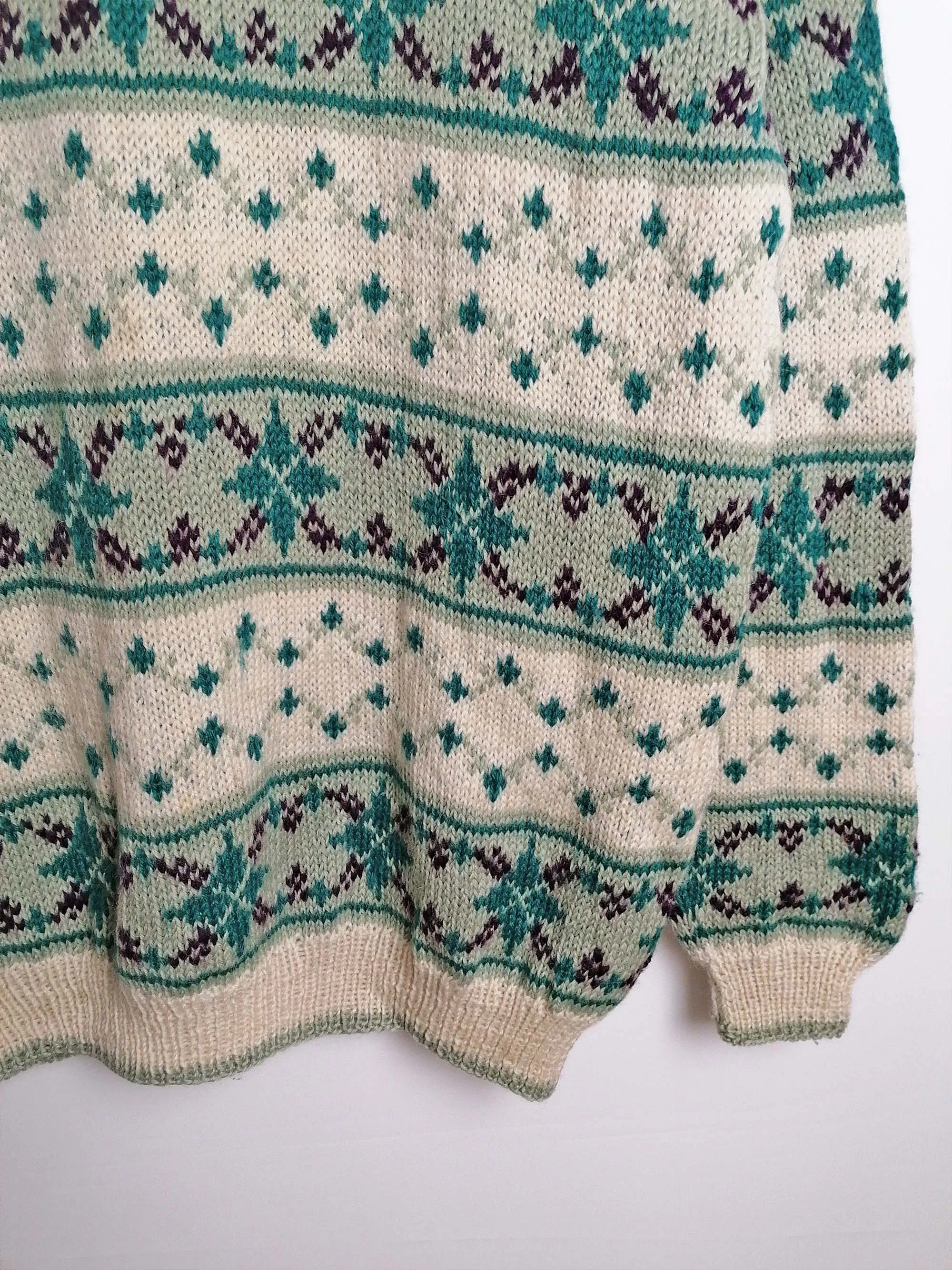 80's Nordic Ski Sweater unisex - size M-L