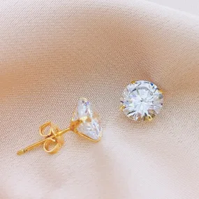 925 Silver CZ Stud Earring