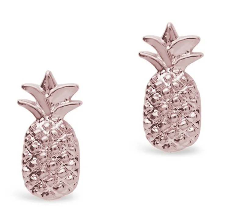 925 Silver Pineapple Stud Earring