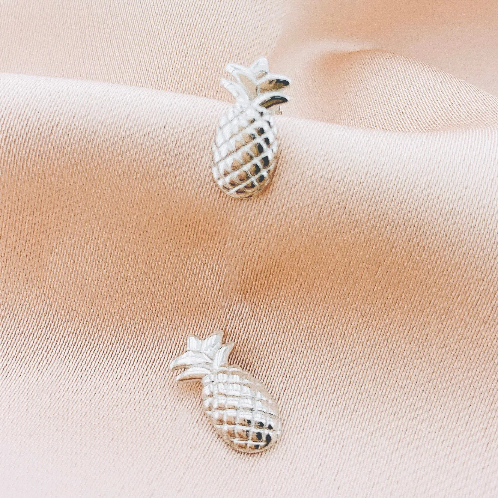 925 Silver Pineapple Stud Earring