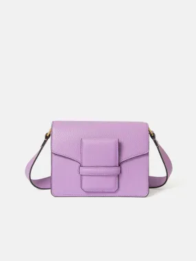 Ada Leather Crossbody Bag | Purple