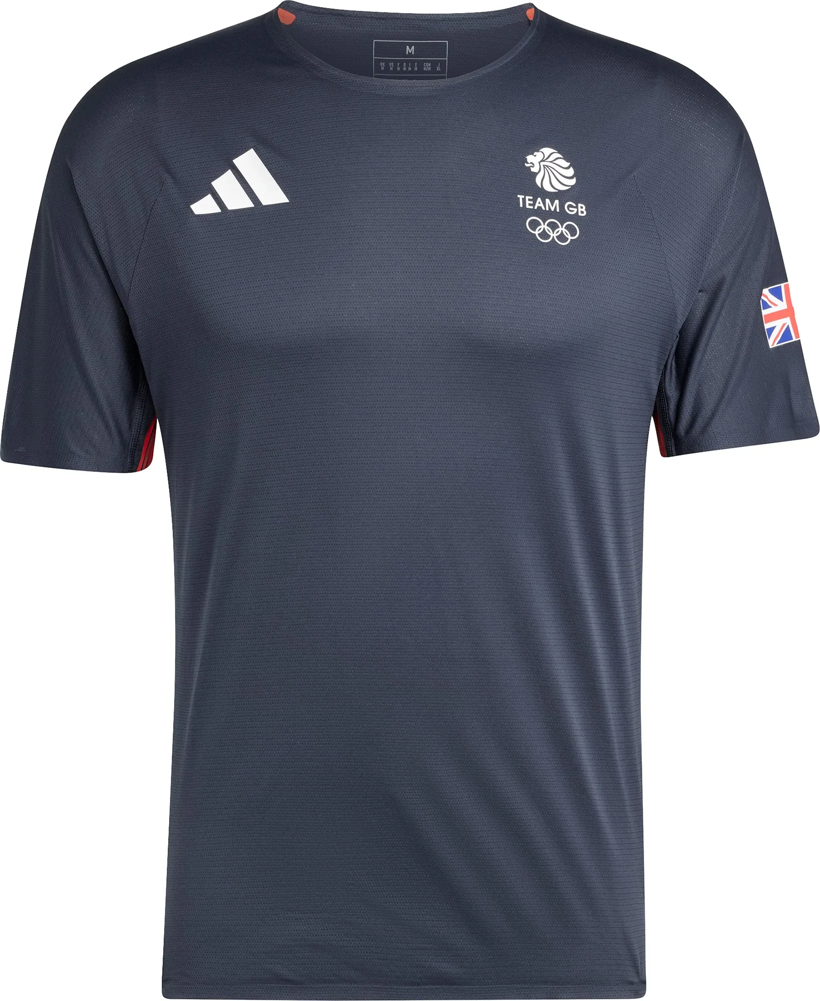 adidas Adizero Team GB Short Sleeve Mens Running Top - Blue