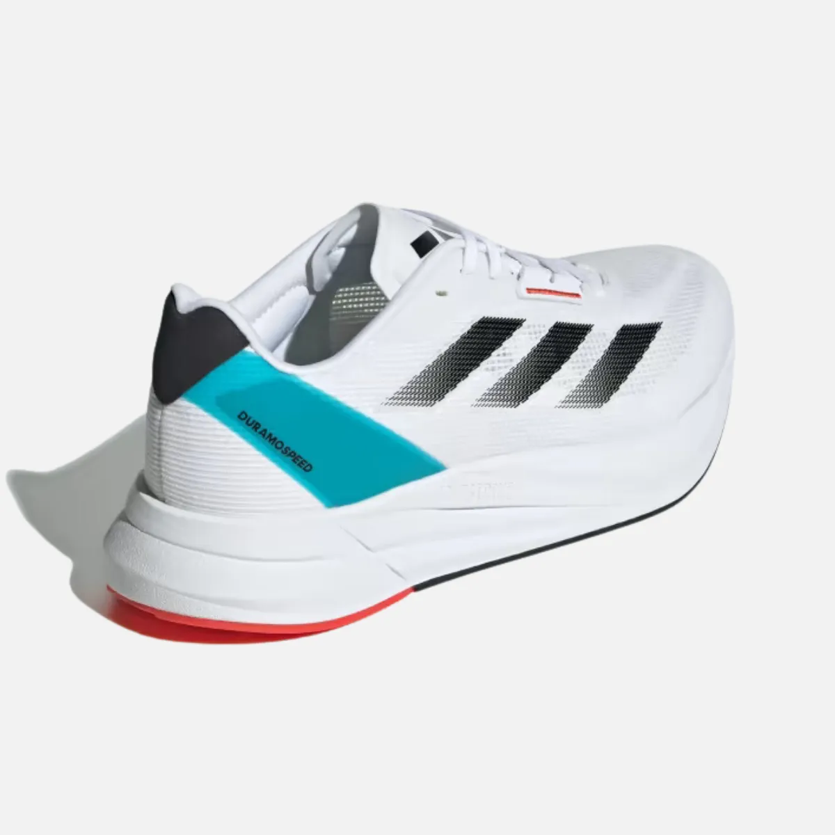 Adidas Duramo Speed Men's Running Shoes -Cloud White/Core Black/Lucid Cyan