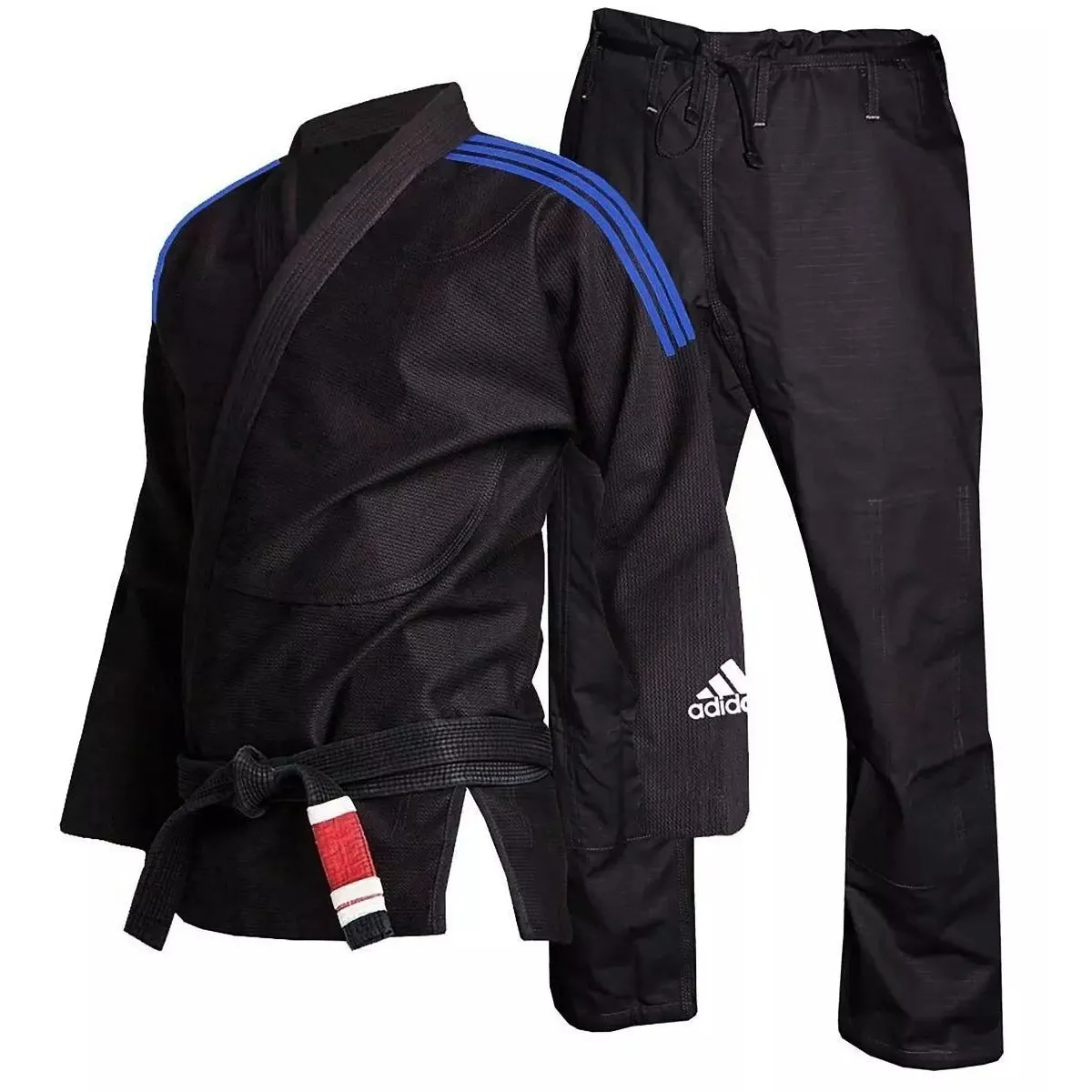 adidas Mens BJJ Gi Response Black Jiu Jitsu Suit