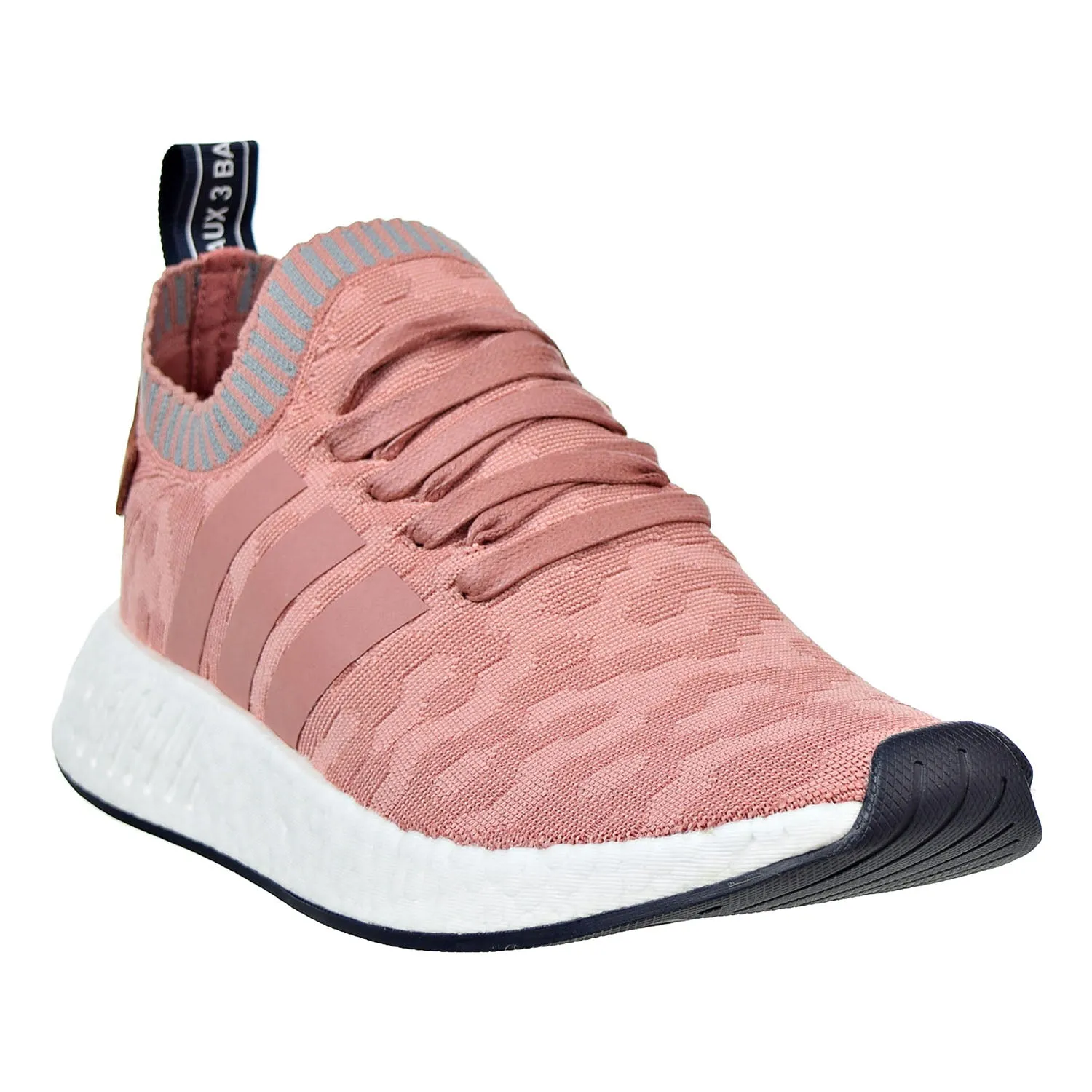 Adidas Originals NMD_R2 Primeknit Women's Shoes Raw Pink/Raw Pink/Grey Three