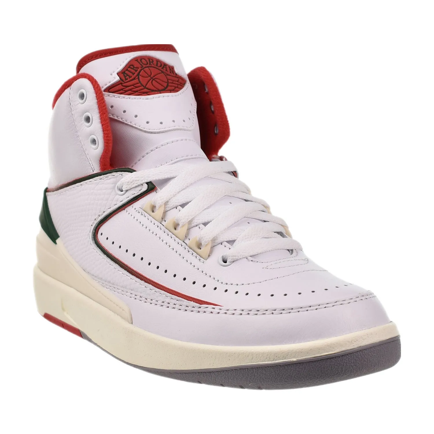 Air Jordan 2 Retro (GS) Big Kids' Shoes White-Fir-Sail