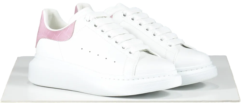 Alexander McQueen White / Antique pink Oversized Low-top logo Sneakers UK 3.5 EU 36.5 👠