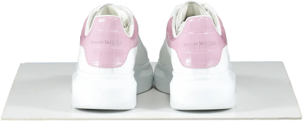 Alexander McQueen White / Antique pink Oversized Low-top logo Sneakers UK 3.5 EU 36.5 👠