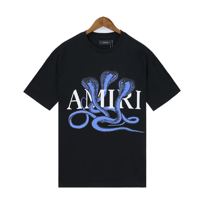 AMIRI Poison cotton T-shirt Black/Blue