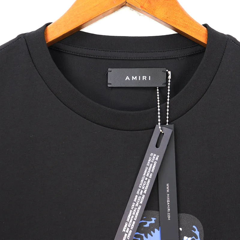 AMIRI Poison cotton T-shirt Black/Blue