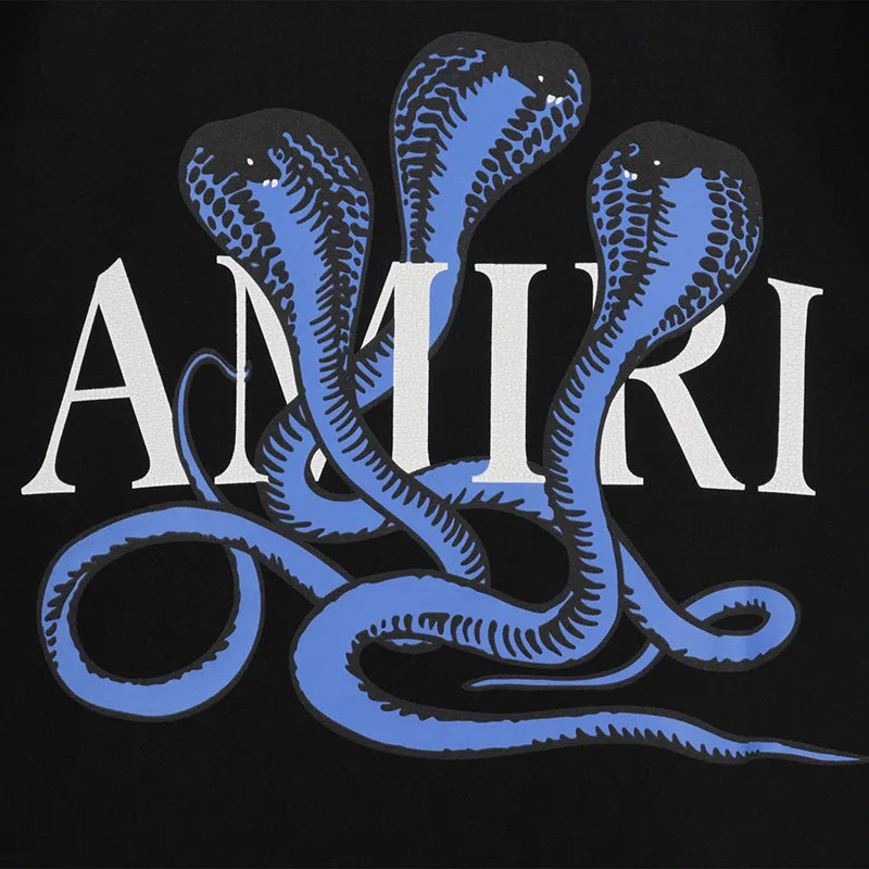 AMIRI Poison cotton T-shirt Black/Blue