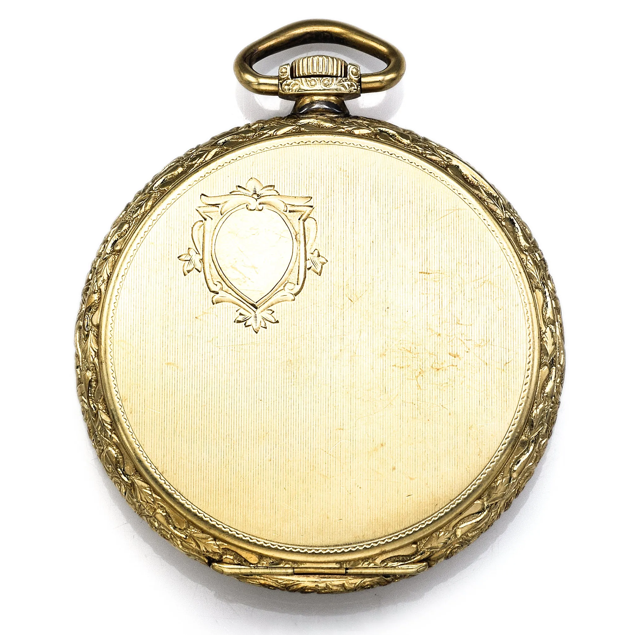 Antique 1917 Hampden Paul Revere 19 Jewels Size 12 Gold Filled Pocket Watch