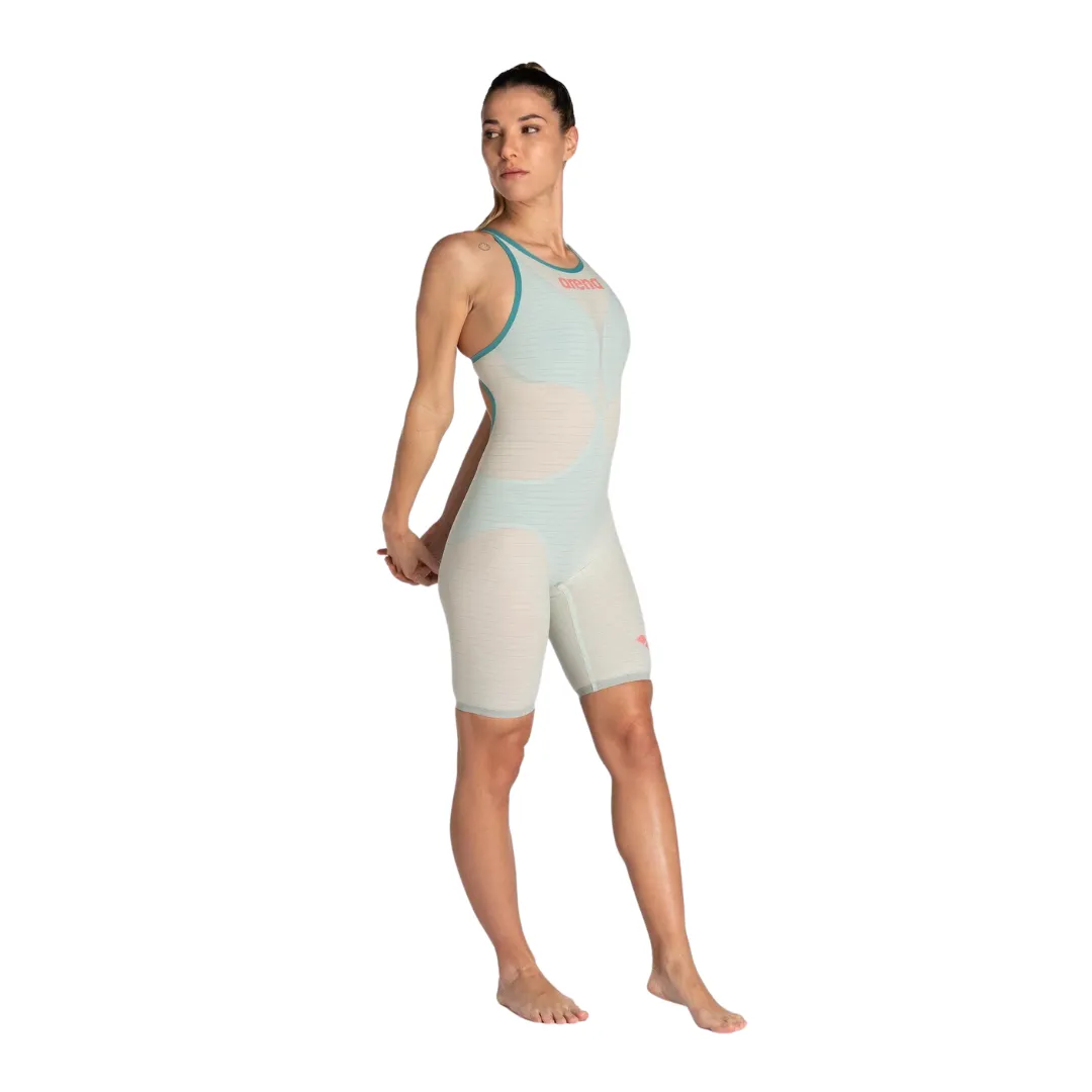 Arena Women's Powerskin Carbon Air 2 Calypso Bay Limited Edition Racing Swimsuit |Openback | Soothing Sea