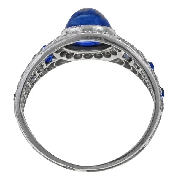 Art Deco Sapphire & Diamond Ring