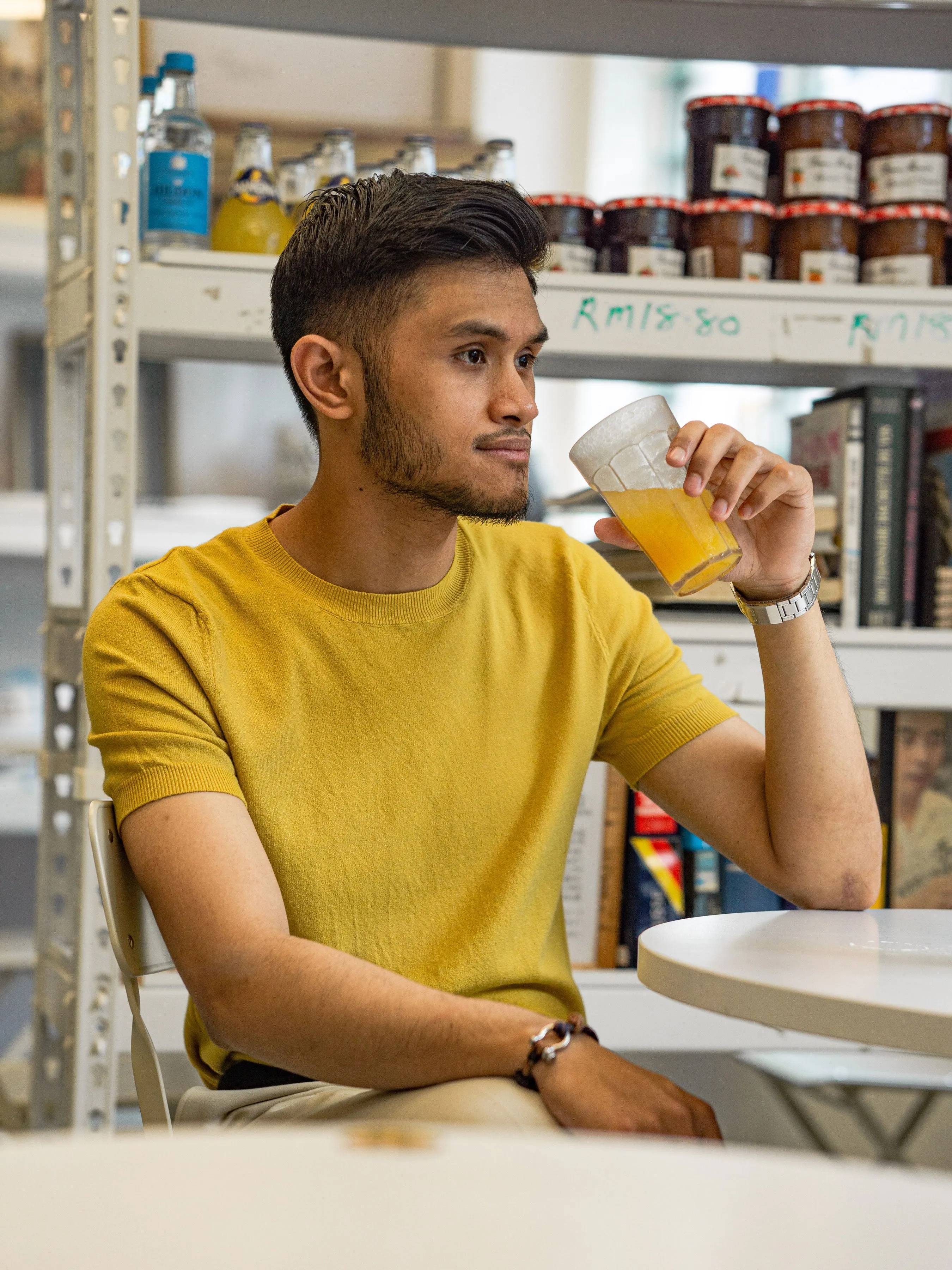 Basic Crew Neck Tee - Yellow