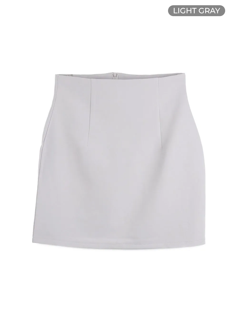 Basic High Waist Mini Skirt OU411