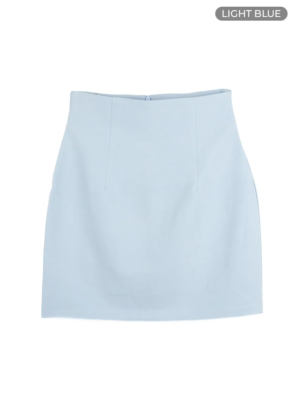 Basic High Waist Mini Skirt OU411