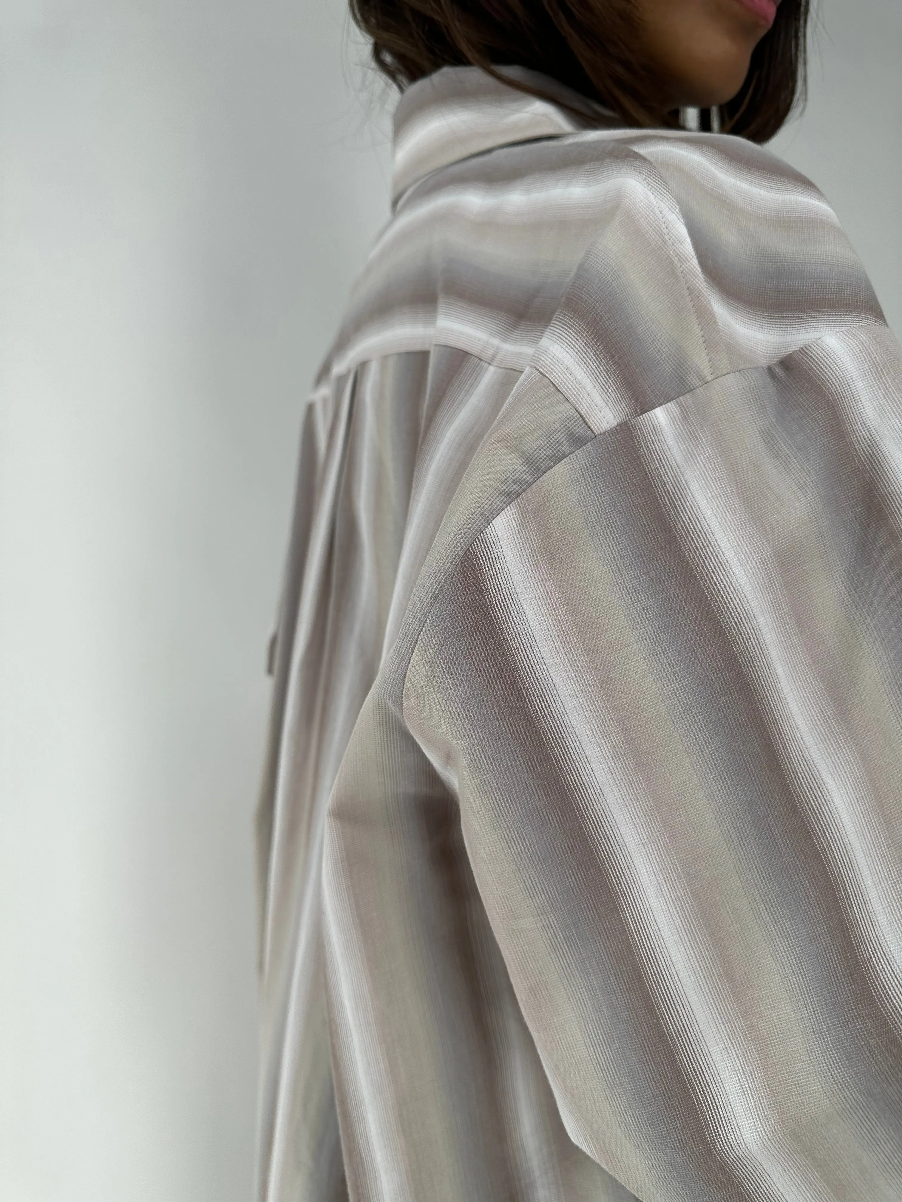 Bluse Delphine in Striped Cloud