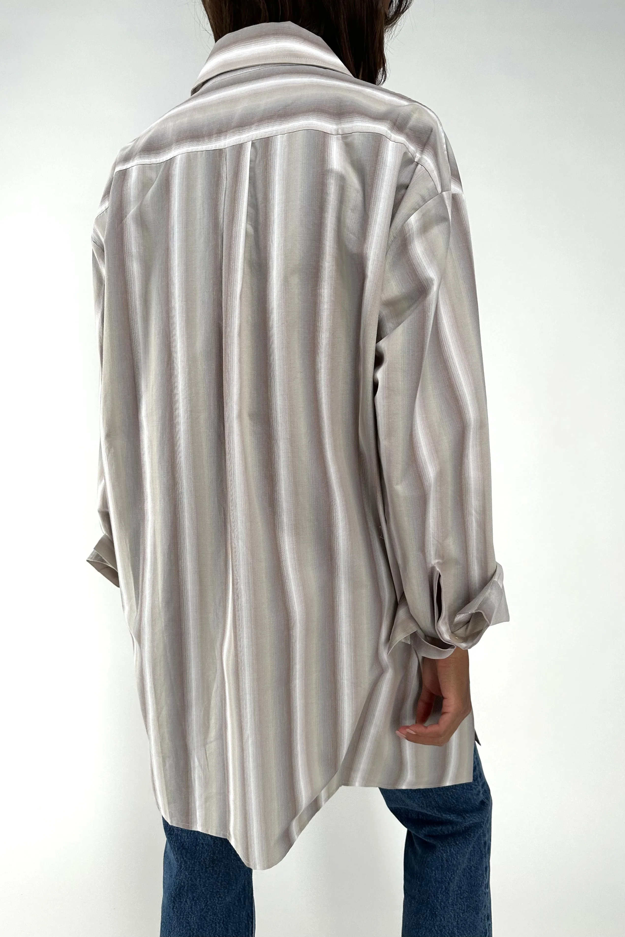 Bluse Delphine in Striped Cloud