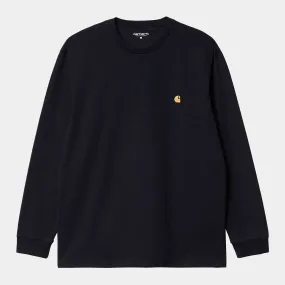 Carhartt WIP LS Chase T-shirt Dark Navy