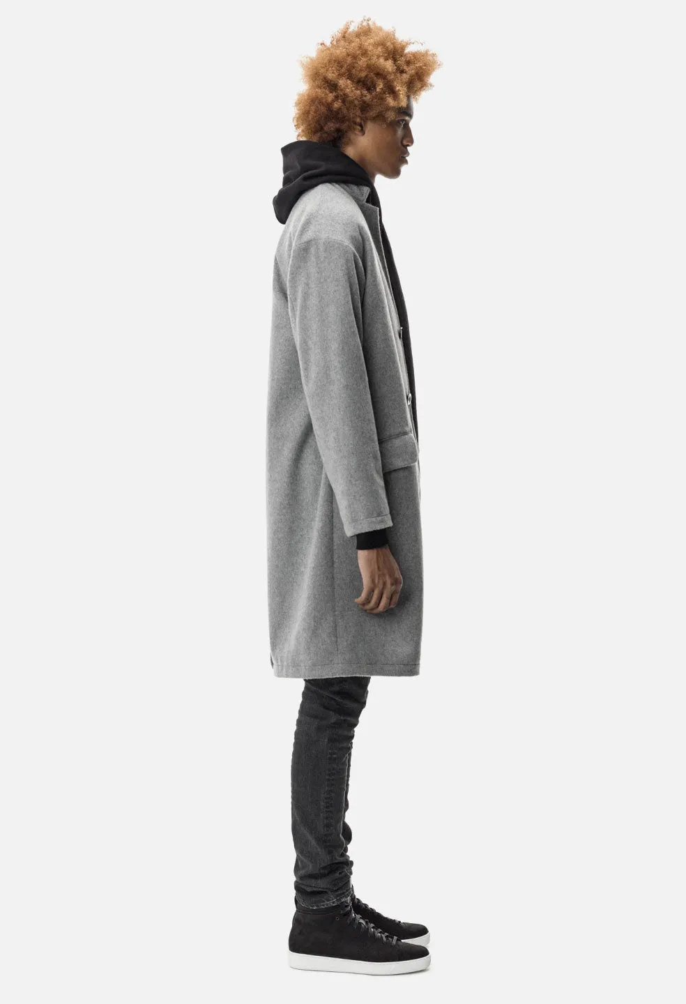 Cashmere Blend Topcoat / Grey