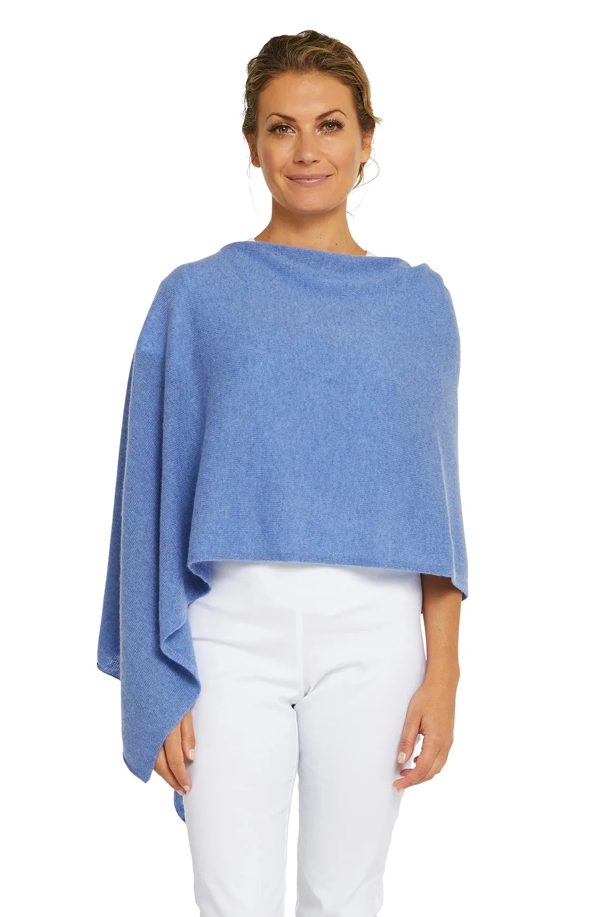 Cashmere Topper - Cornflower Blue