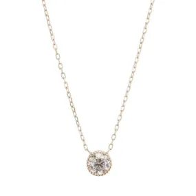 Champagne Diamond Large Magic Eye Necklace