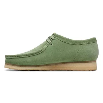 Clarks Wallabee Mens Shoes Cactus Green