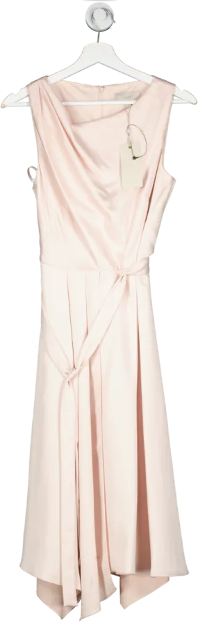 Coast Pink Savannah Soft Midi Dress Blush UK 14