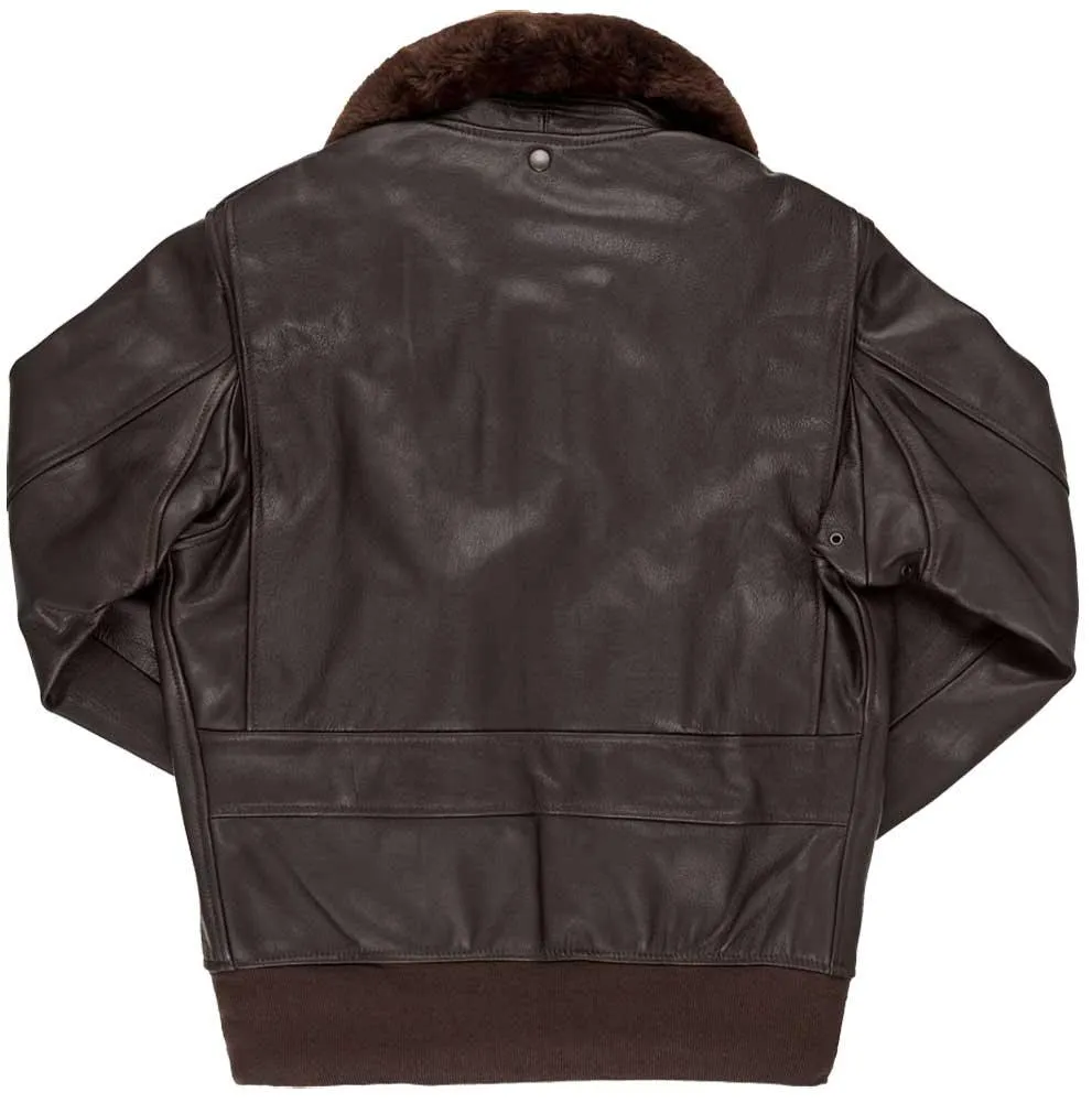 Cockpit USA Mens Modified G-1 Goatskin Leather Flight Jacket