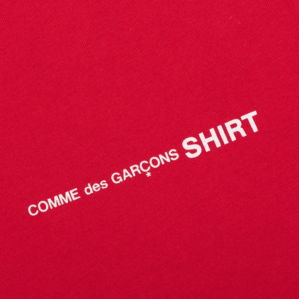 Comme Des Garcons SHIRT S/S Chest Logo Tee - Red