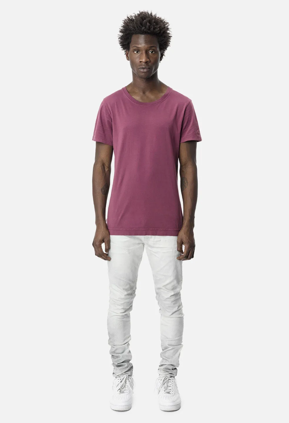 Cotton Mercer Tee / Mauve