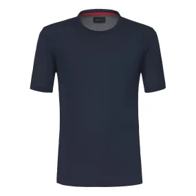 Cotton T-Shirt in Dark Blue