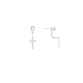 Cross   Crystal Drop Earrings