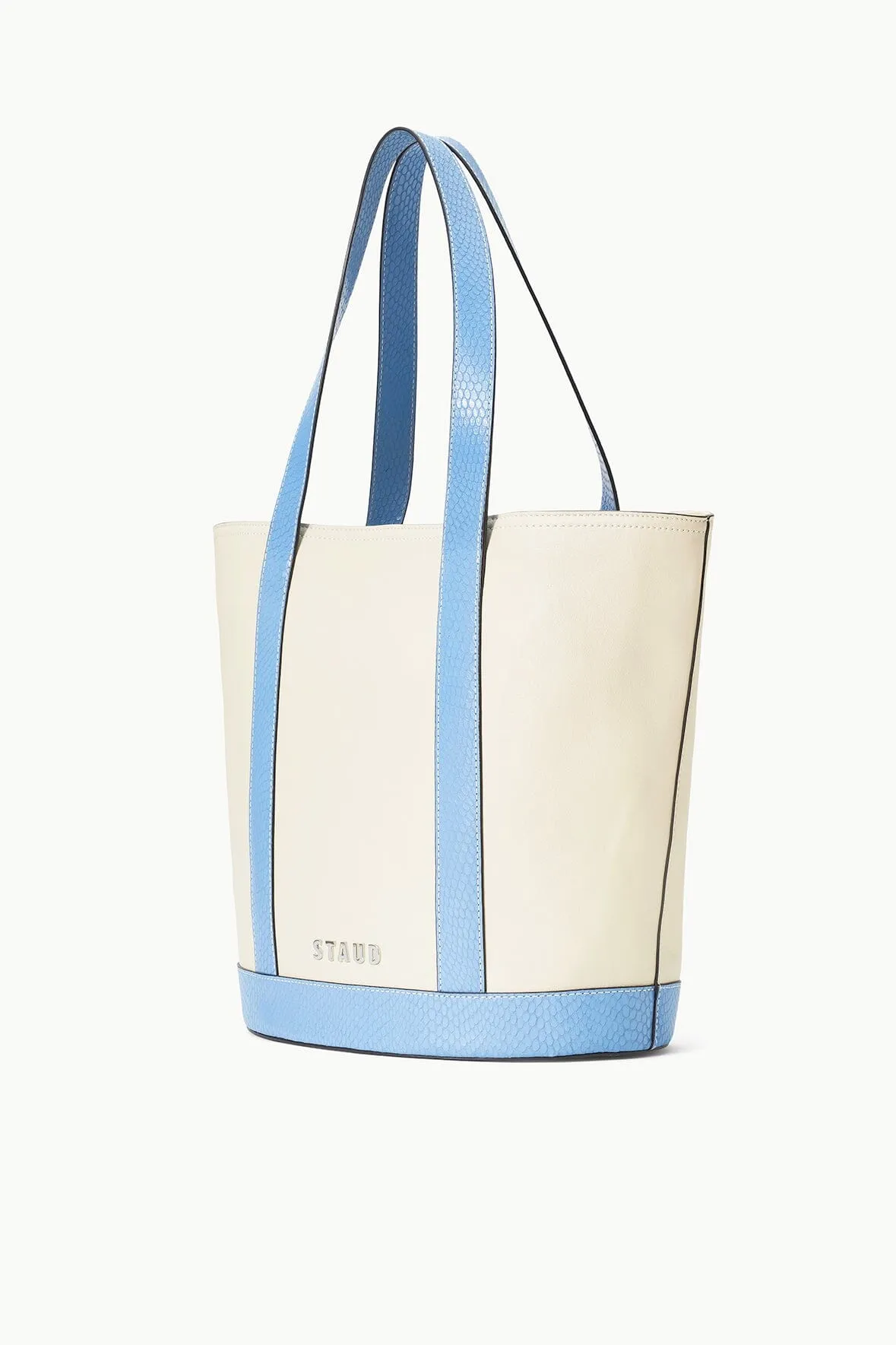 CUSTOM ALLORA TOTE | CREAM STAUD BLUE