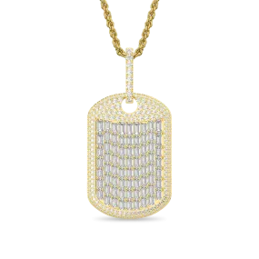 Custom Iced Out Dog Tag Pendant