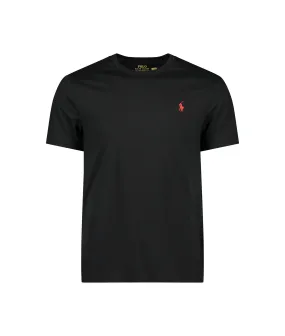 Custom Slim Fit Jersey Crewneck T-shirt - Black