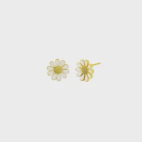 Daisy Studs - White