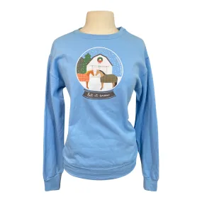 Dapplebay 'Let it Snow' Sweatshirt in Ice Blue - Women's Medium