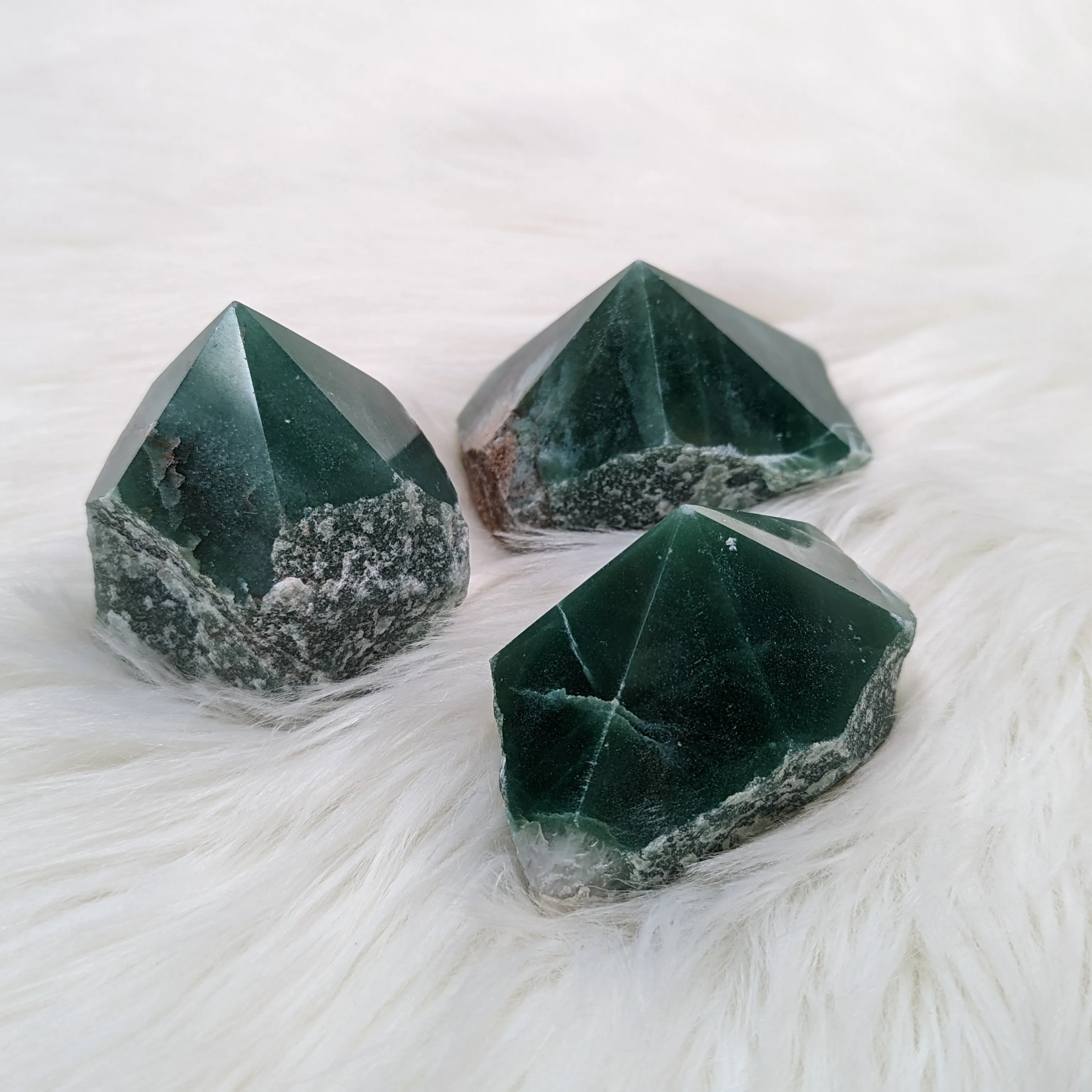 Dark Green Aventurine Polished Generator Point #3