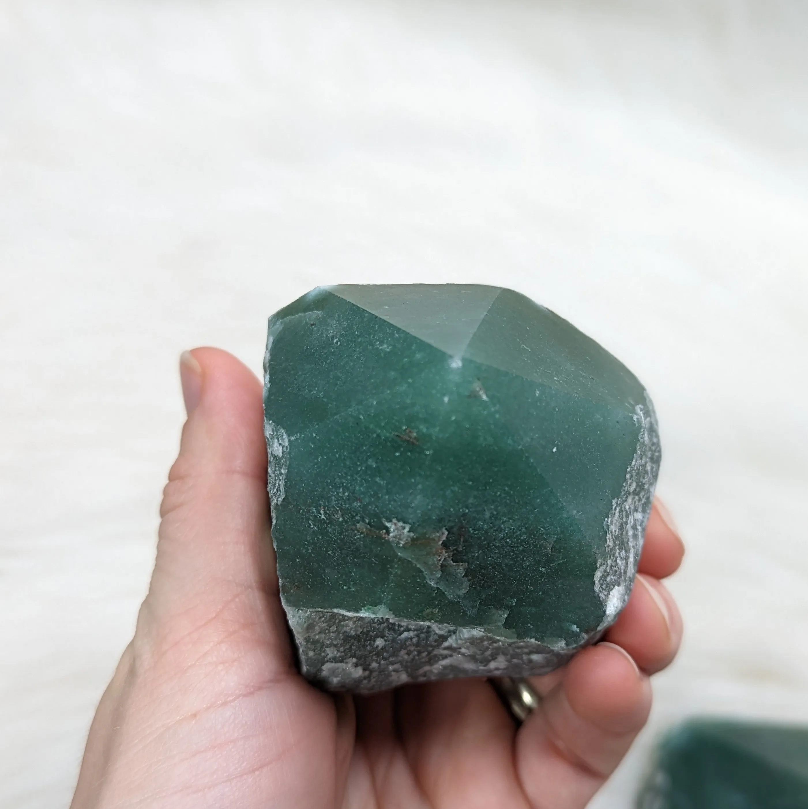 Dark Green Aventurine Polished Generator Point #3