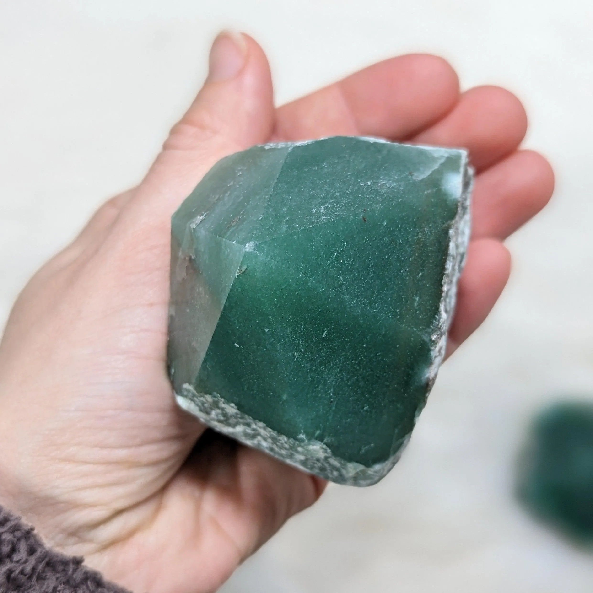 Dark Green Aventurine Polished Generator Point #3