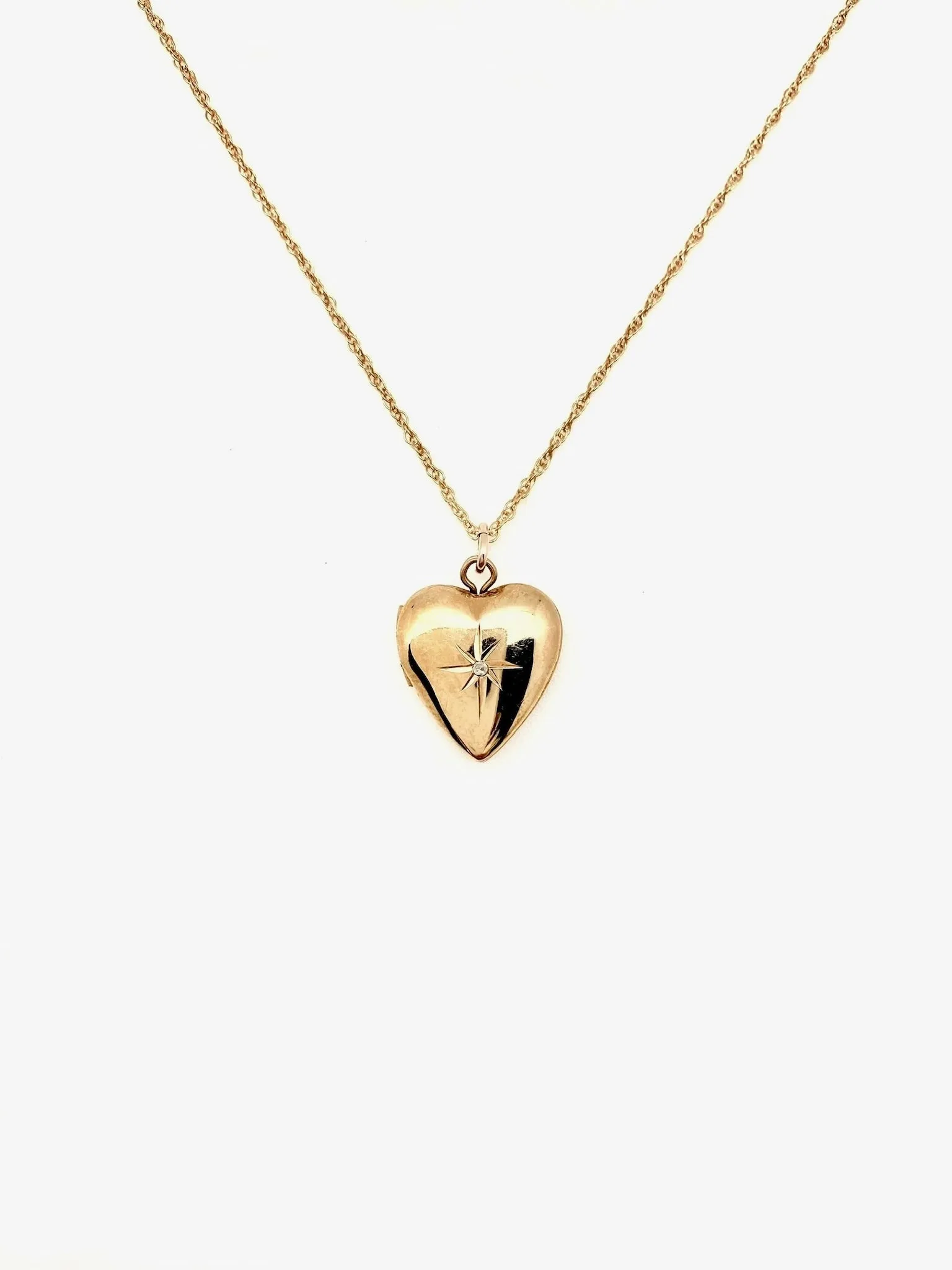 Diamond Heart Locket