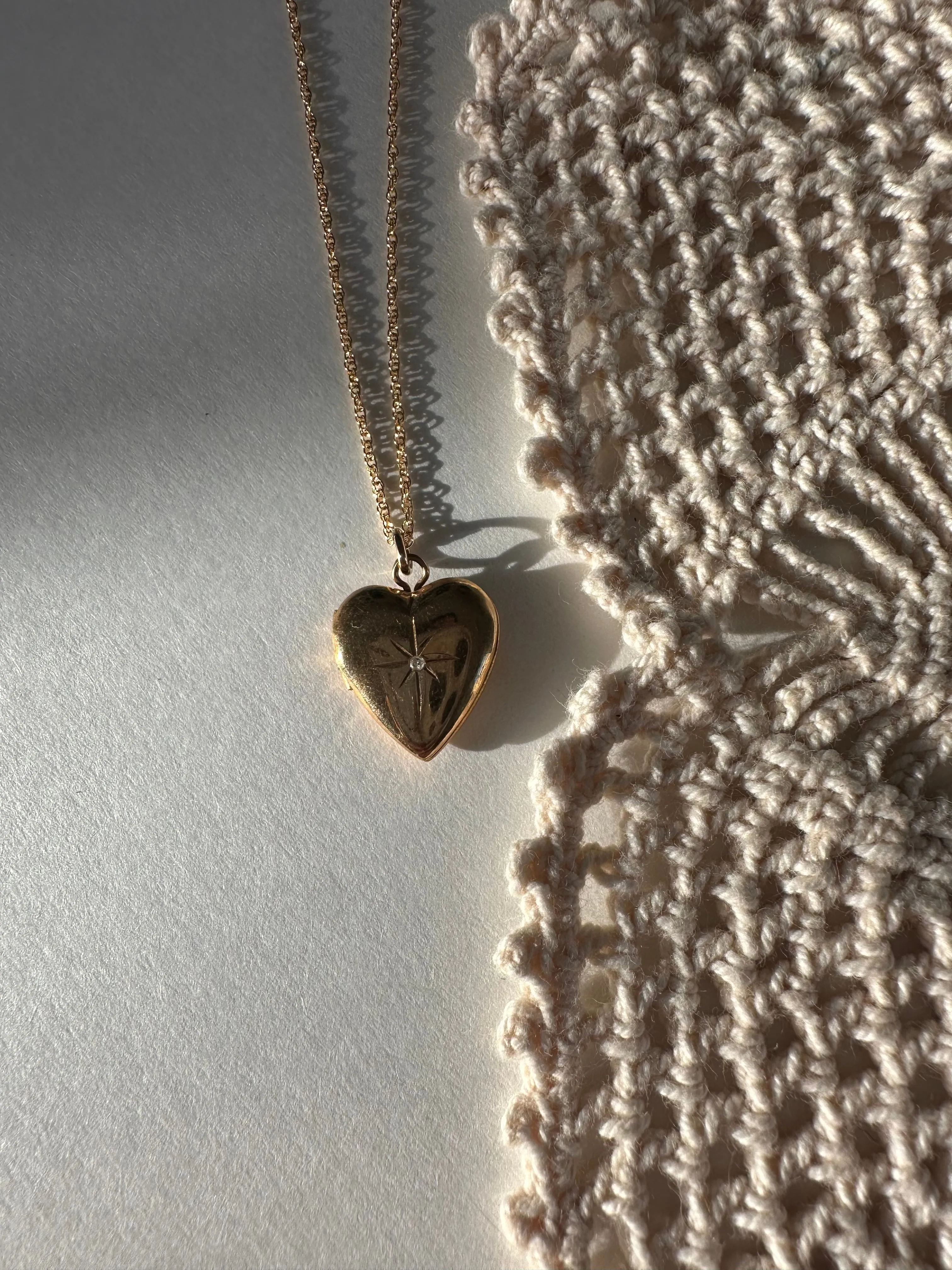 Diamond Heart Locket