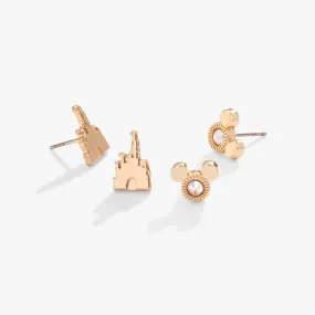 Disney Castle   Mickey Mouse Earring Set