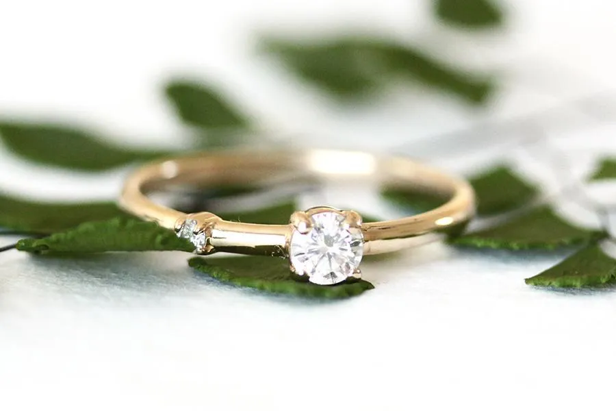 Duette Lab Diamond Ring