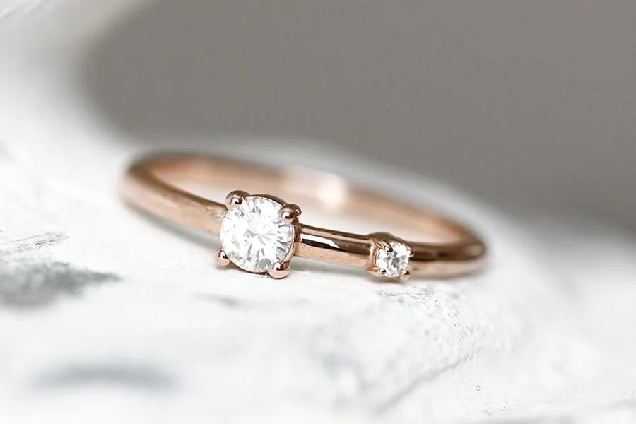 Duette Lab Diamond Ring